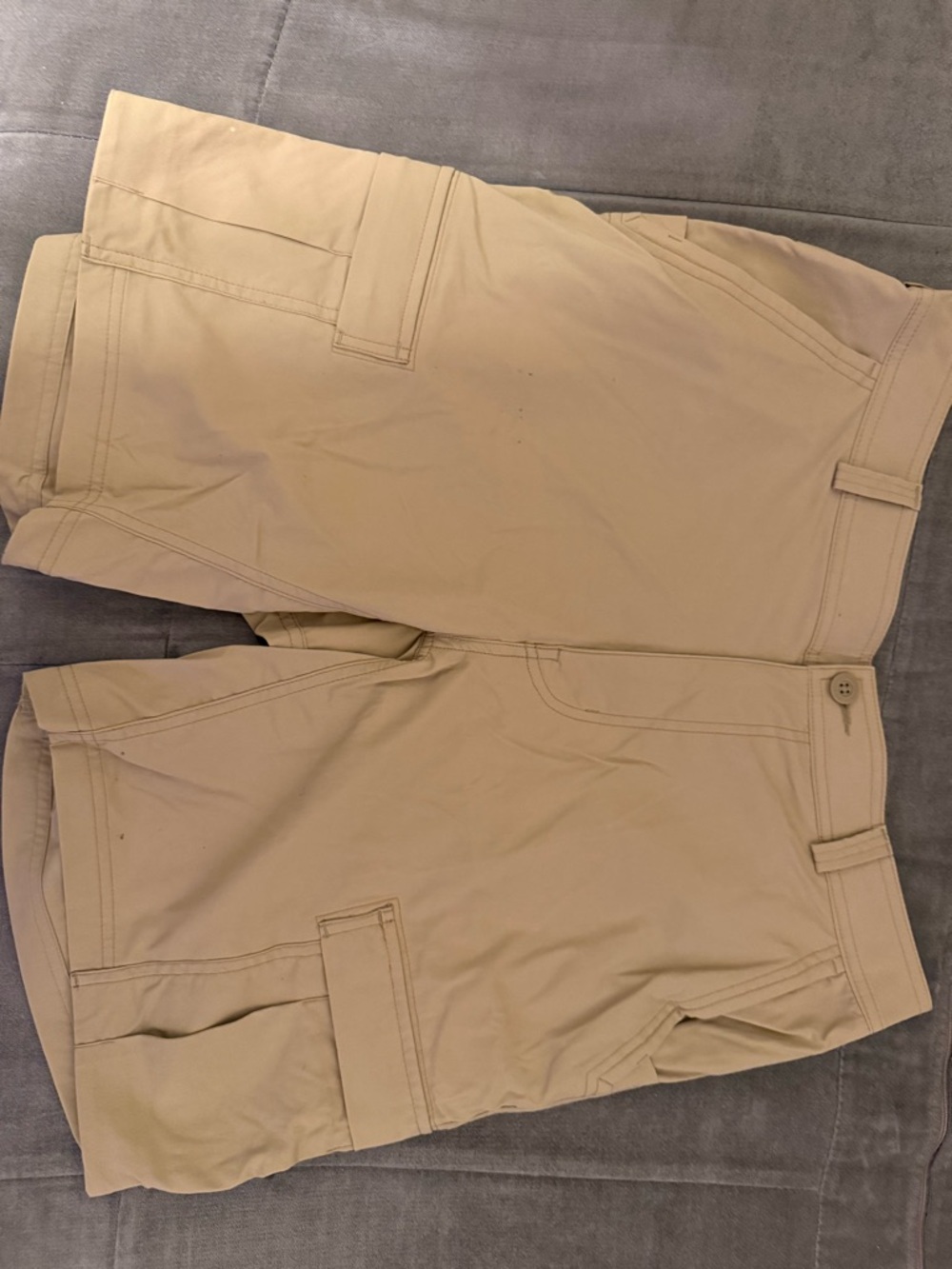 Men's REI Khaki Cargo Hiking Shorts - Beige 36 waist
